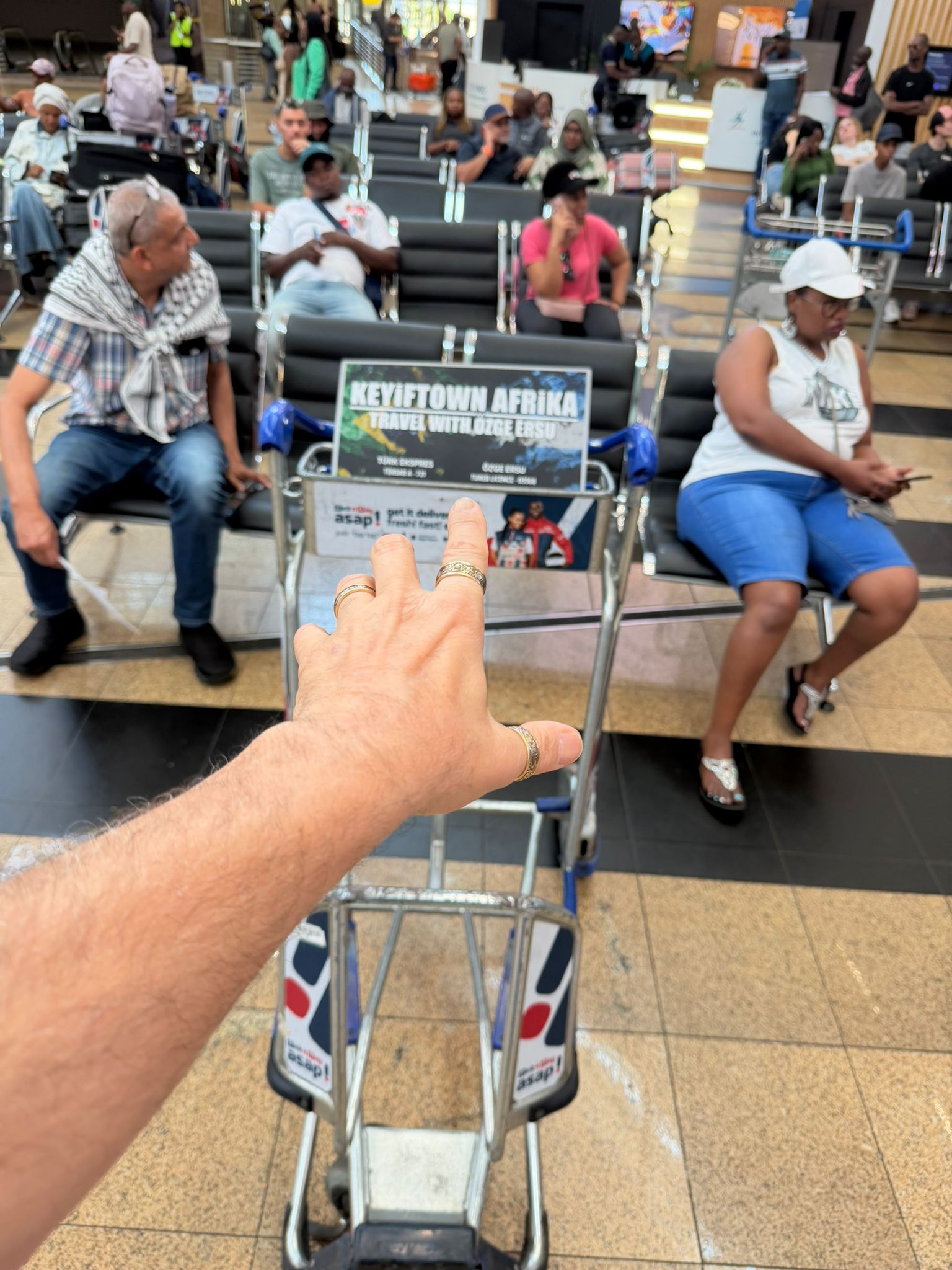 Tourists Arrive at South African Airport